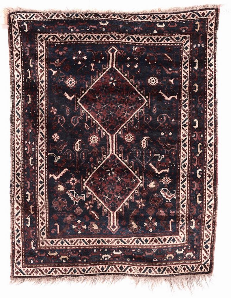 Tappeto sud Persia Shiraz inizio XX secolo  - Asta Antiquariato - II - Cambi Casa d'Aste