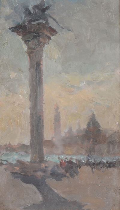 Italico Brass (1870 - 1943), Ambito Dipiccola Veduta Veneziana