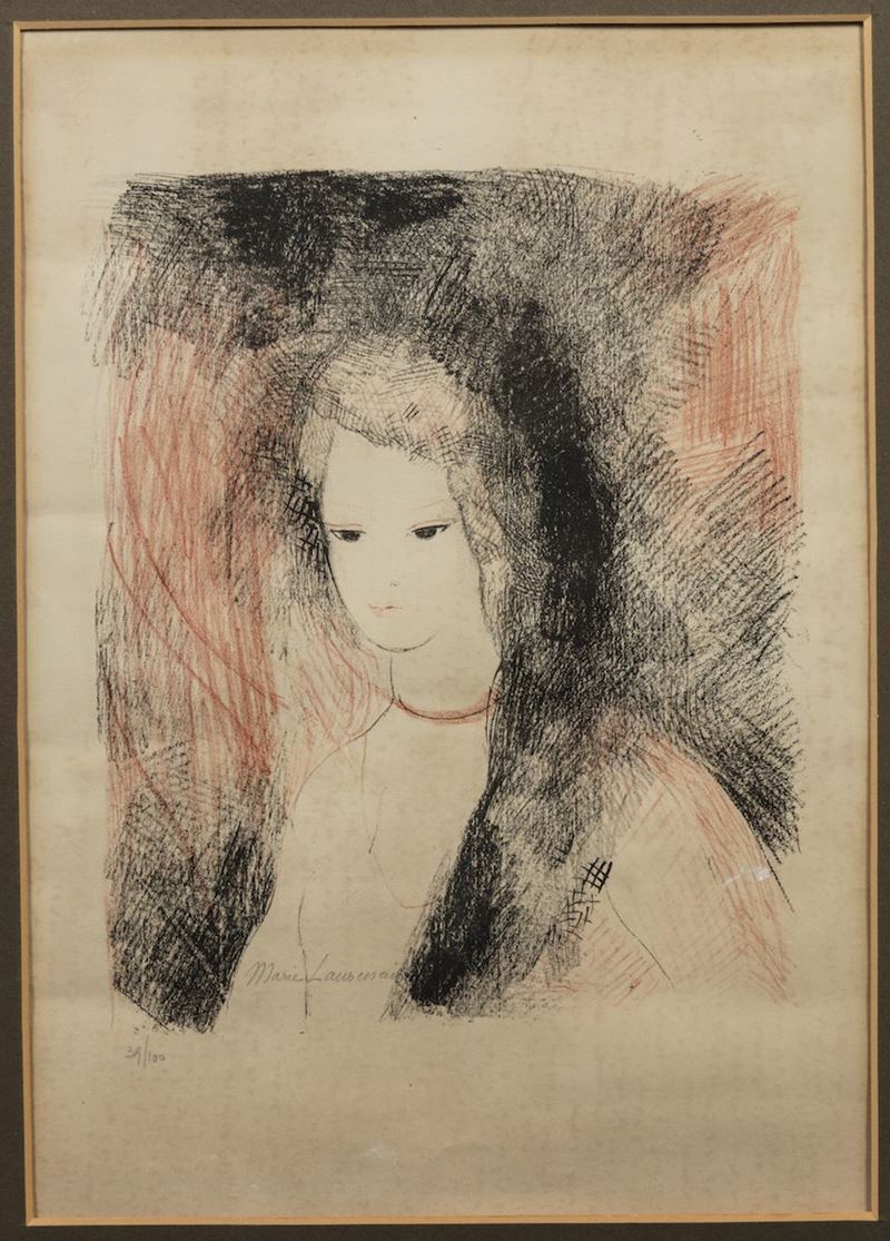 Marie Laurencin (1883-1956) Senza titolo  - Asta CAMBI TIME - Arte Moderna e Contemporanea - Cambi Casa d'Aste