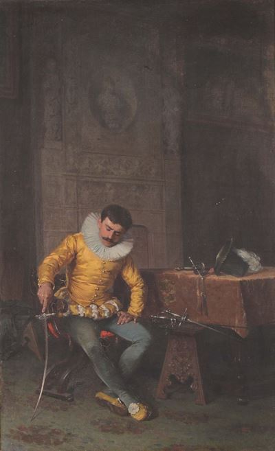 Anonimo del XIX Secoloun Cortigiano