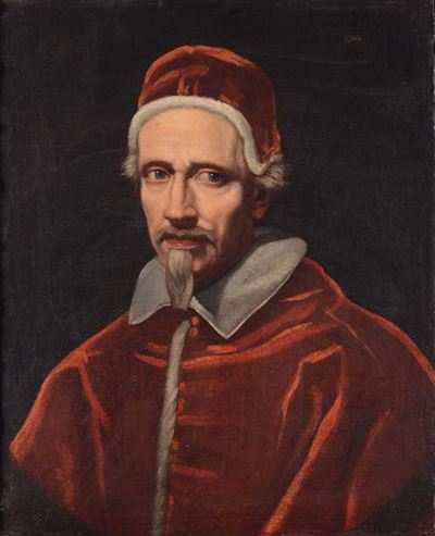 Scuola del XVII Secoloritratto del Papa Clemente IX