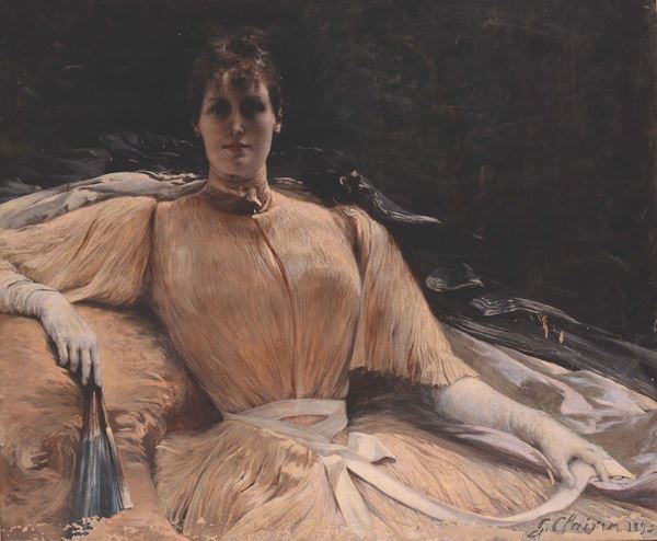 Georges Jules Victor Clairin (1843-1919) Ritratto di Sarah Bernhardt, 1893