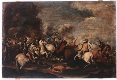Anonimo del XVIII Secolobattaglia