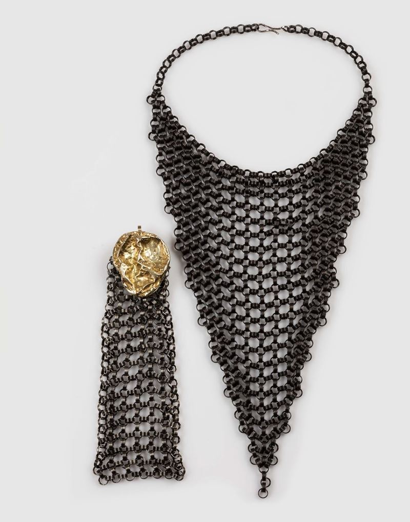 Collana a Plastron e bracciale  - Auction Vintage, Jewels and Bijoux - Cambi Casa d'Aste