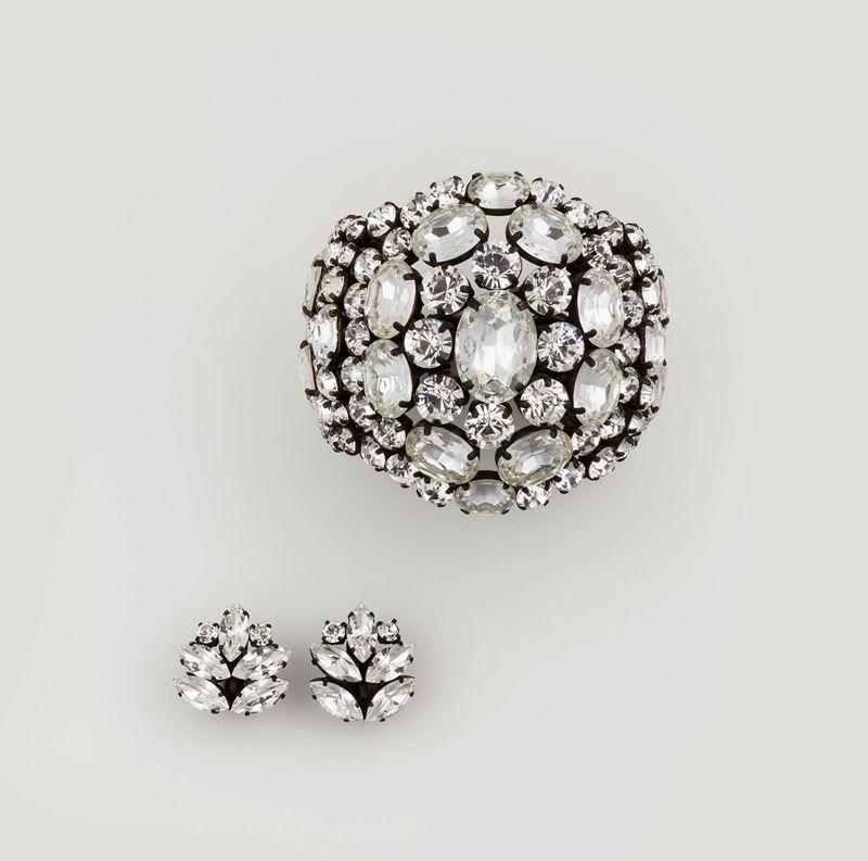 Bracciale e orecchini a clips  - Auction Vintage, Jewels and Bijoux - Cambi Casa d'Aste