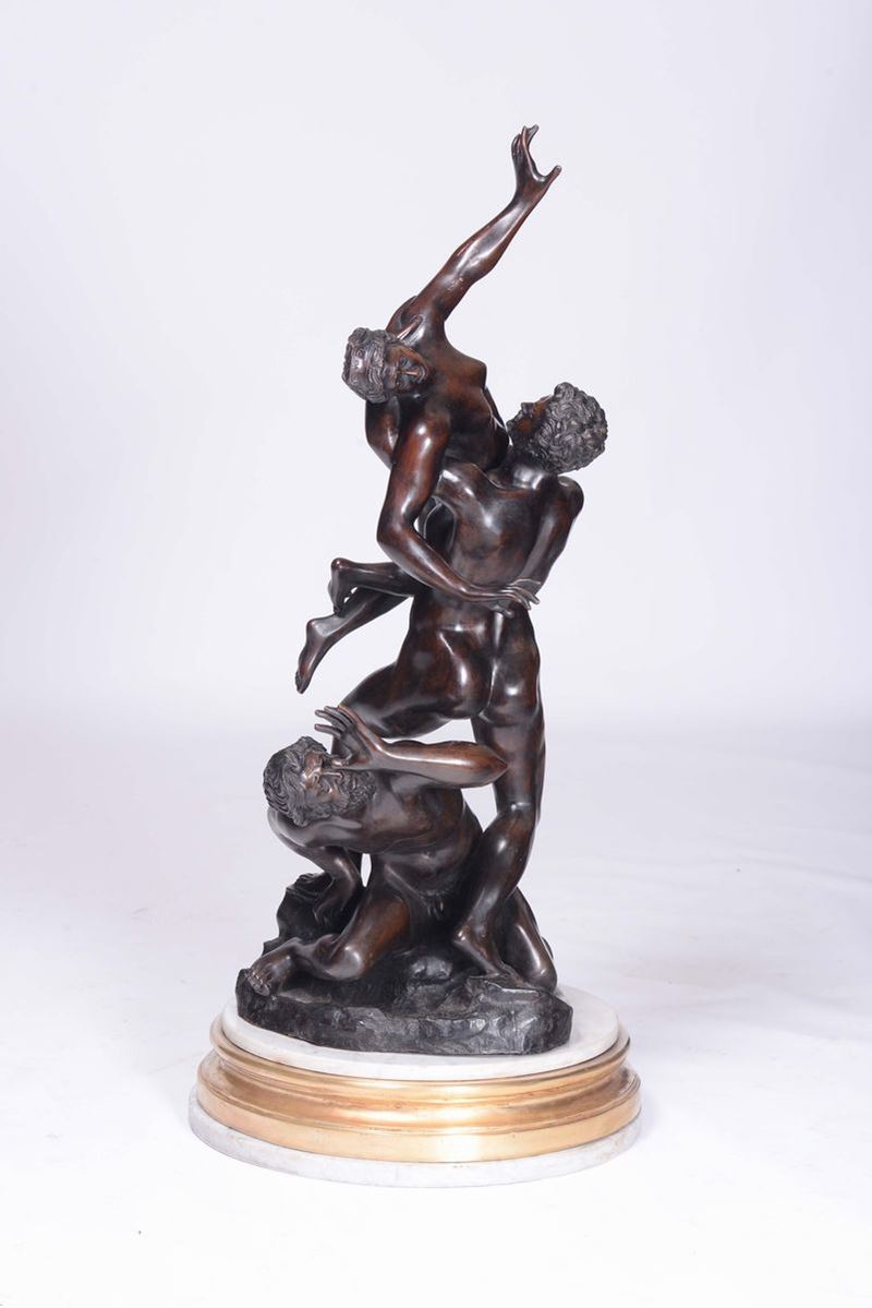 Ratto delle Sabine in bronzo, Manifattura del XX secolo  - Asta Antiquariato - II - Cambi Casa d'Aste