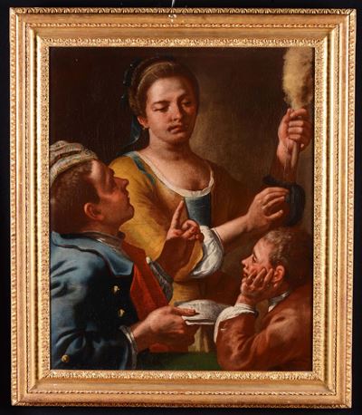 Gaspare Traversi (napoli 1722 - Roma 1770)la Filatrice