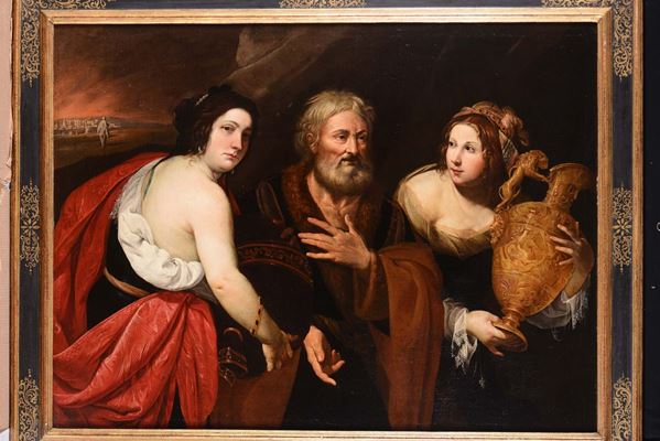 Giovanni Francesco De Rosa (Napoli 1607-1656) Lot e le figlie
