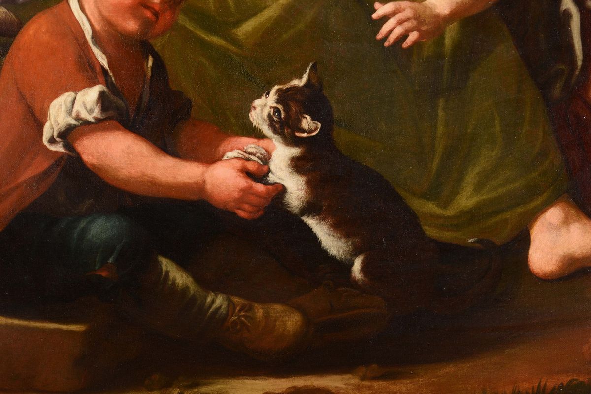 Giuseppe Gambarini (bologna 1680 - Casalecchio di Reno 1725), Attribuiti Ascene Popolari con Donn...