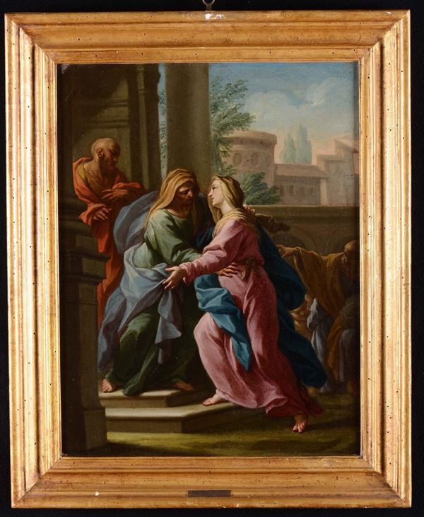 Francesco Trevisani (Capodistria 1656 - Roma 1746) Visitazione  Annunciazione