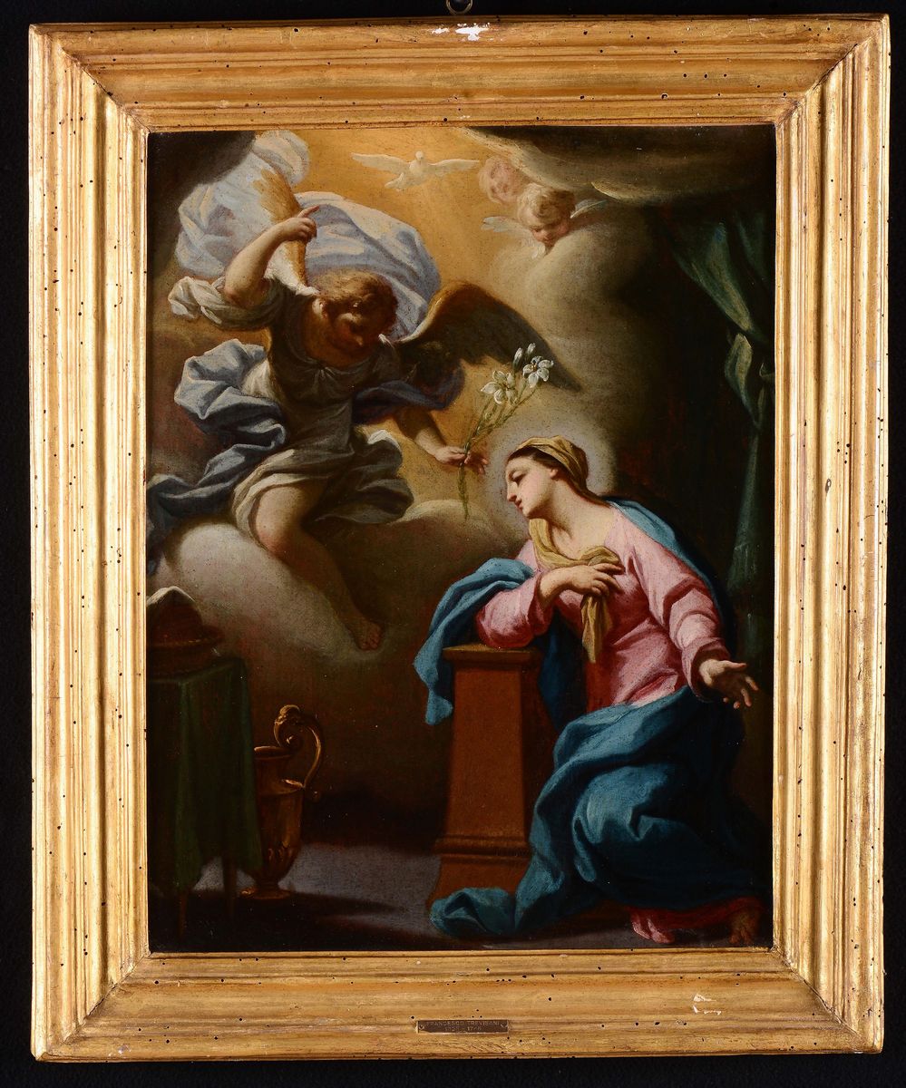 Francesco Trevisani (capodistria 1656 - Roma 1746)visitazione Annunciazione
