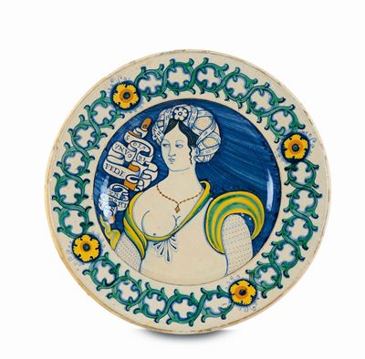 Piatto Deruta, Bottega della Prima Metà del XVI Secolo