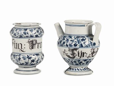 Albarello e Boccale Area Veneta, Bottega della Metà del XVIII Secolo