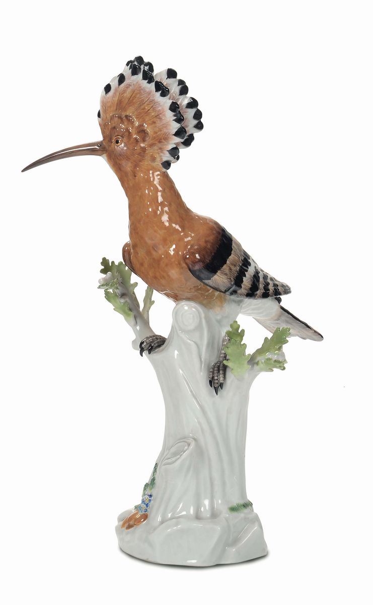 Figurina di upupa Meissen, XX secolo  - Auction Collectors' European Porcelains - Cambi Casa d'Aste