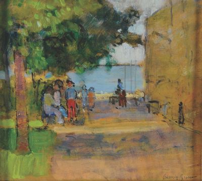Orlando Grosso (1882-1968)paesaggio Costiero