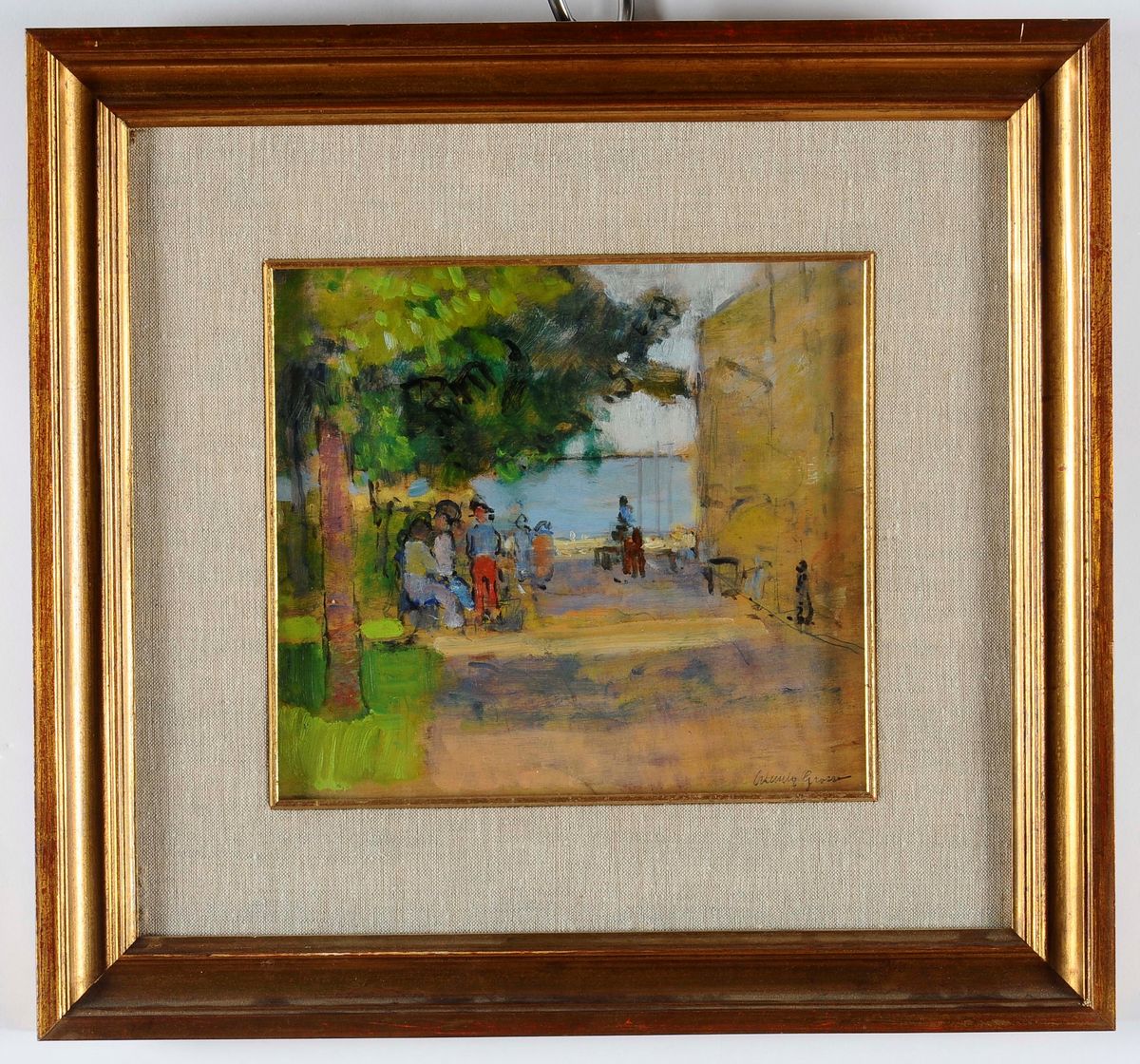 Orlando Grosso (1882-1968)paesaggio Costiero