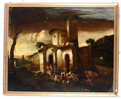 Antonio Travi Detto il Sestri (sestri Ponente 1608 - Genova 1665)paesaggio