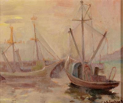 Antonio Giuseppe Santagata (1888-1985)porto di Camogli