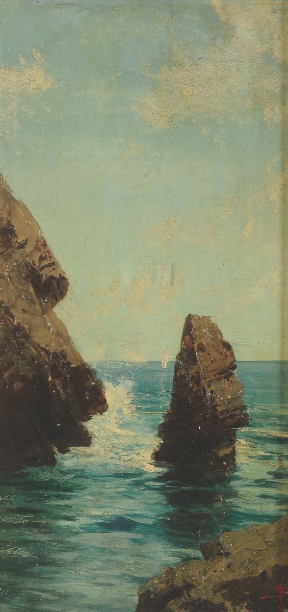 Giacinto Bo (1832-1912) Marina
