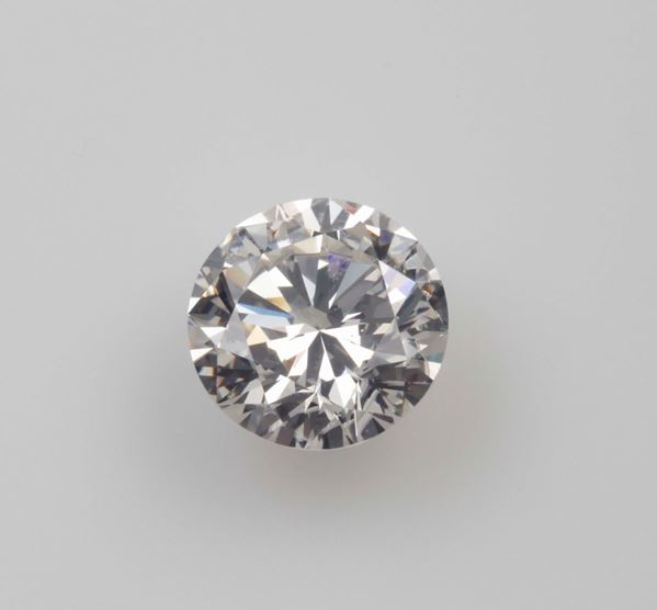 Unmounted brilliant-cut diamond weighing 3.54 carats