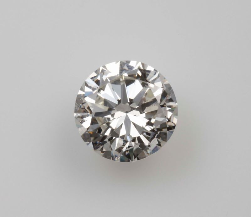 Unmounted brilliant-cut diamond weighing 4.99 carats  - Auction Fine Jewels - II - Cambi Casa d'Aste