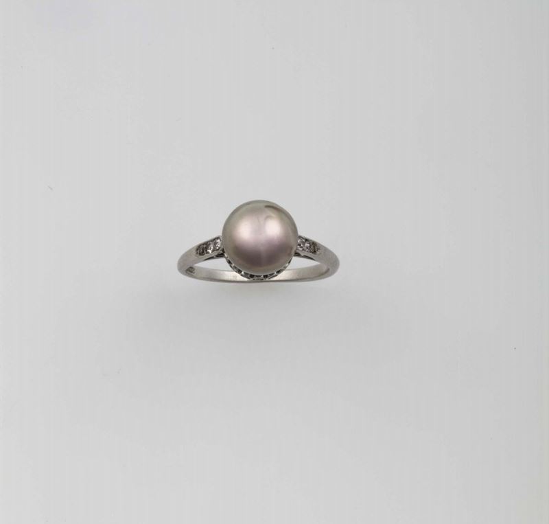 Cultured pearl ring  - Auction Fine Jewels - Cambi Casa d'Aste