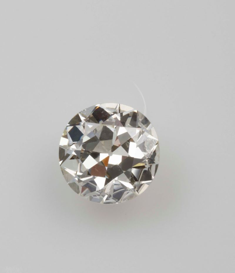 Unmounted old-cut diamond weighing 3.76 carats  - Auction Fine Jewels - II - Cambi Casa d'Aste