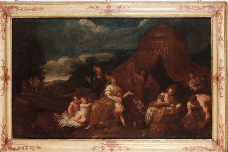 Scuola del XVII secolo Scena religiosa  - Auction Fine Art - Cambi Casa d'Aste