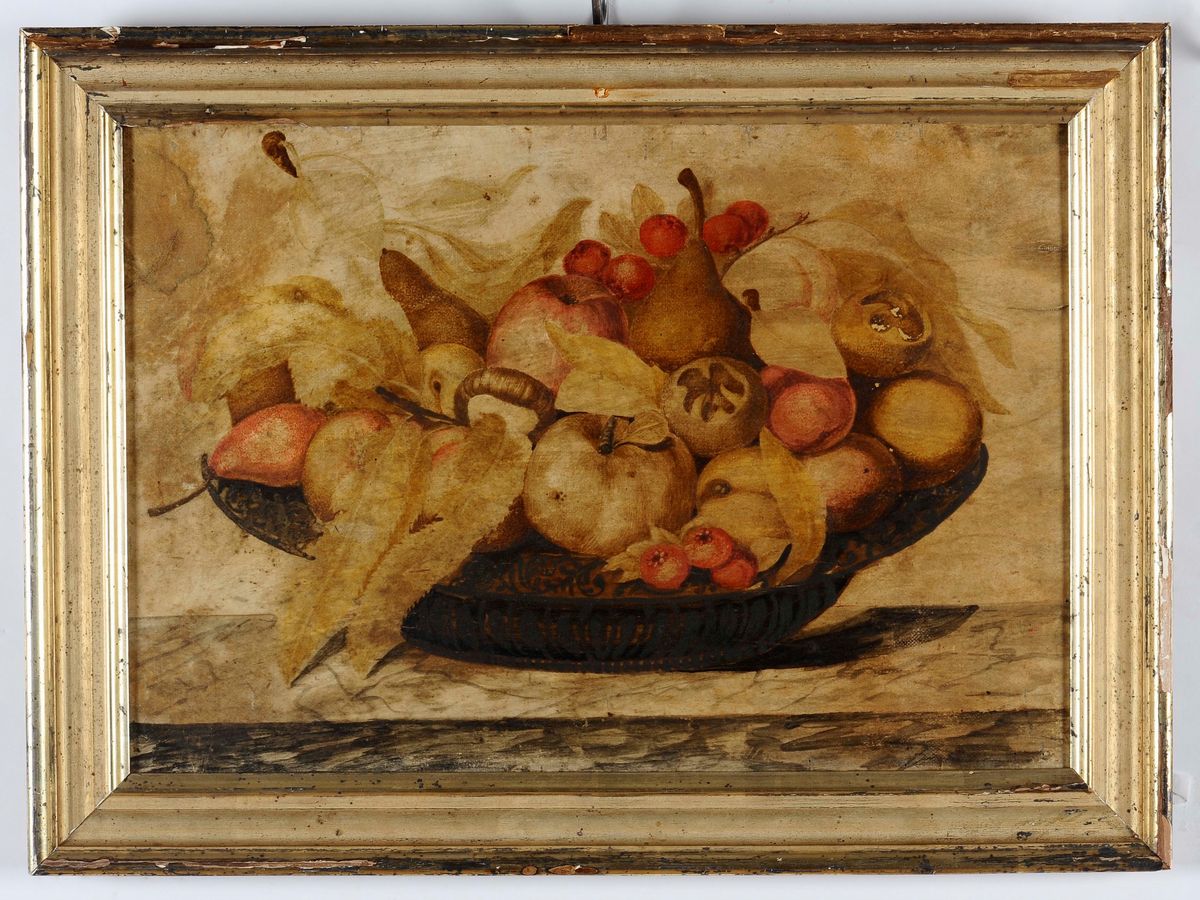 Octavianus Monfort, XVII Secolo, Attribuito Apiatto di Frutta