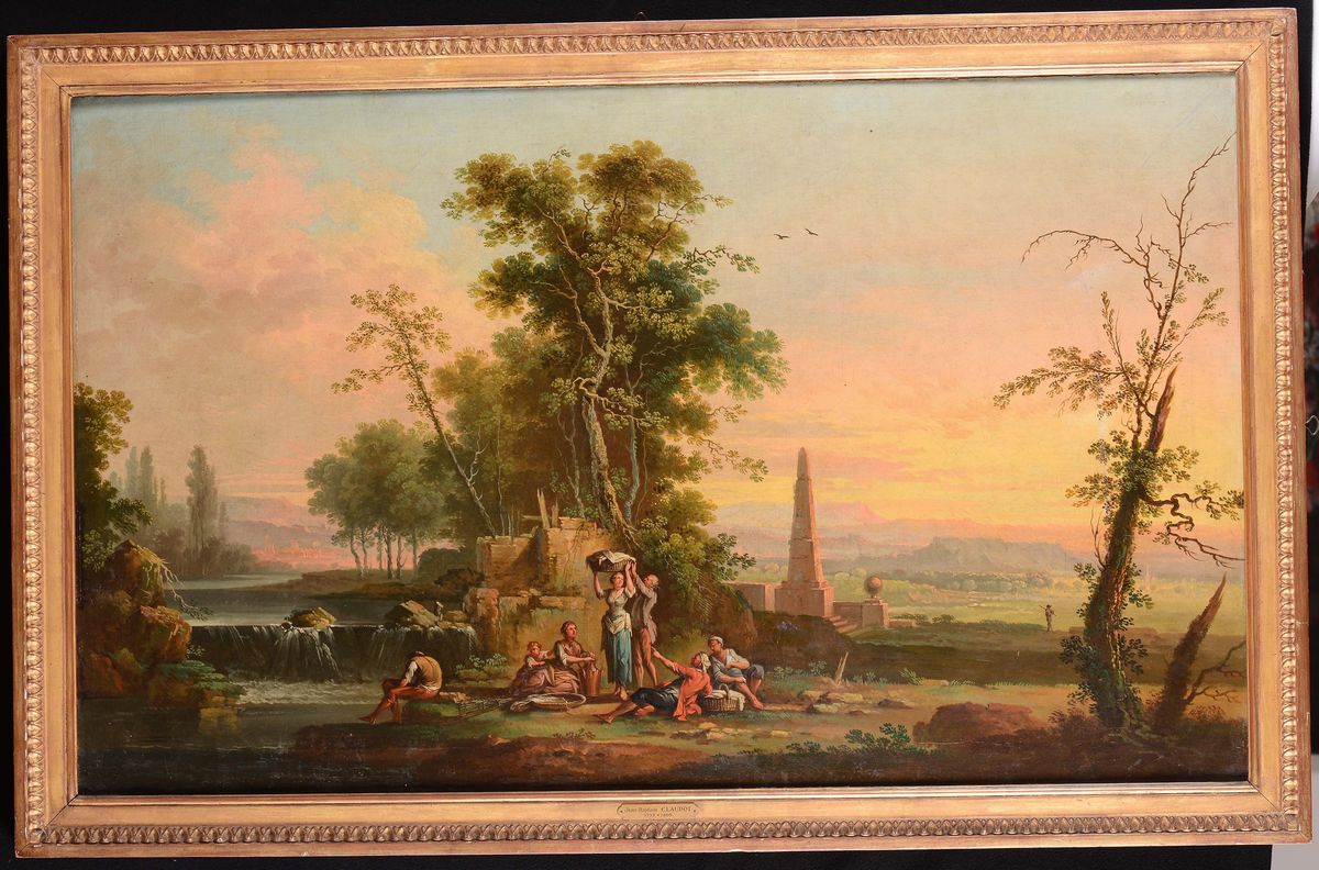 Jean Baptiste Claudot (badonviller 1733 - Nancy 1805)paesaggi Romani