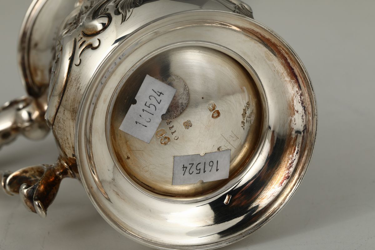 Boccale in Argento Sterling Fuso, Sbalzato e Cesellato, Londra, 1864 (argentiere Non Identificato...