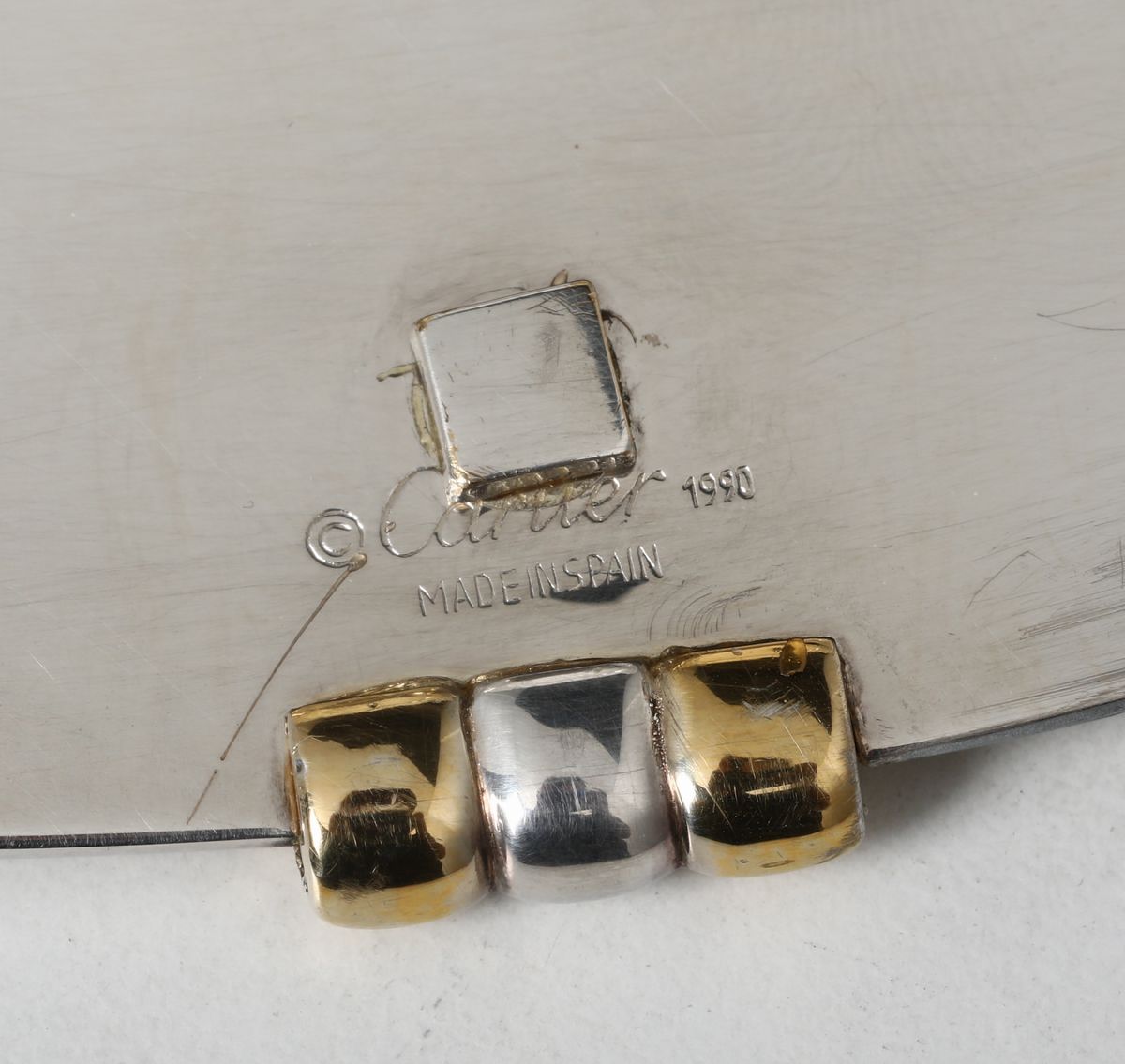 Set di Sei Sottopiatti in Argento a Marchio Cartier, Manifattura Spagnola per Cartier 1990
