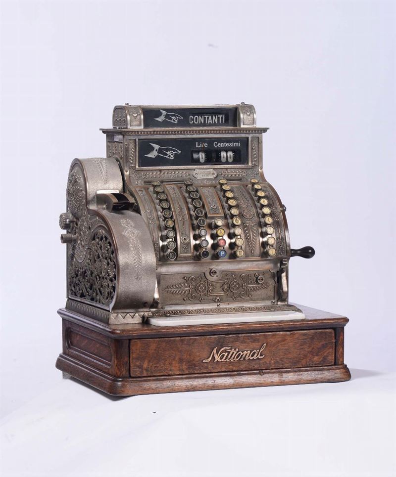 Registratore di cassa Mod.442x, National, U.S.A. inizio XX secolo  - Auction Antique Online Auction - Cambi Casa d'Aste