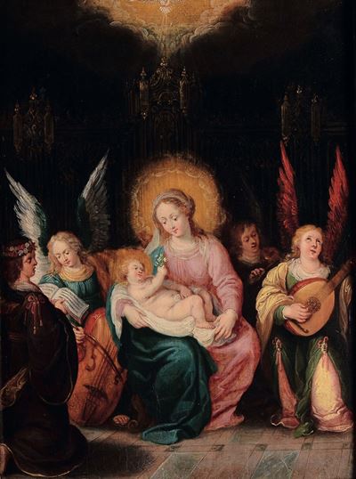 Frans II Franken (anversa 1581-1642), Attribuito Asacra Famiglia