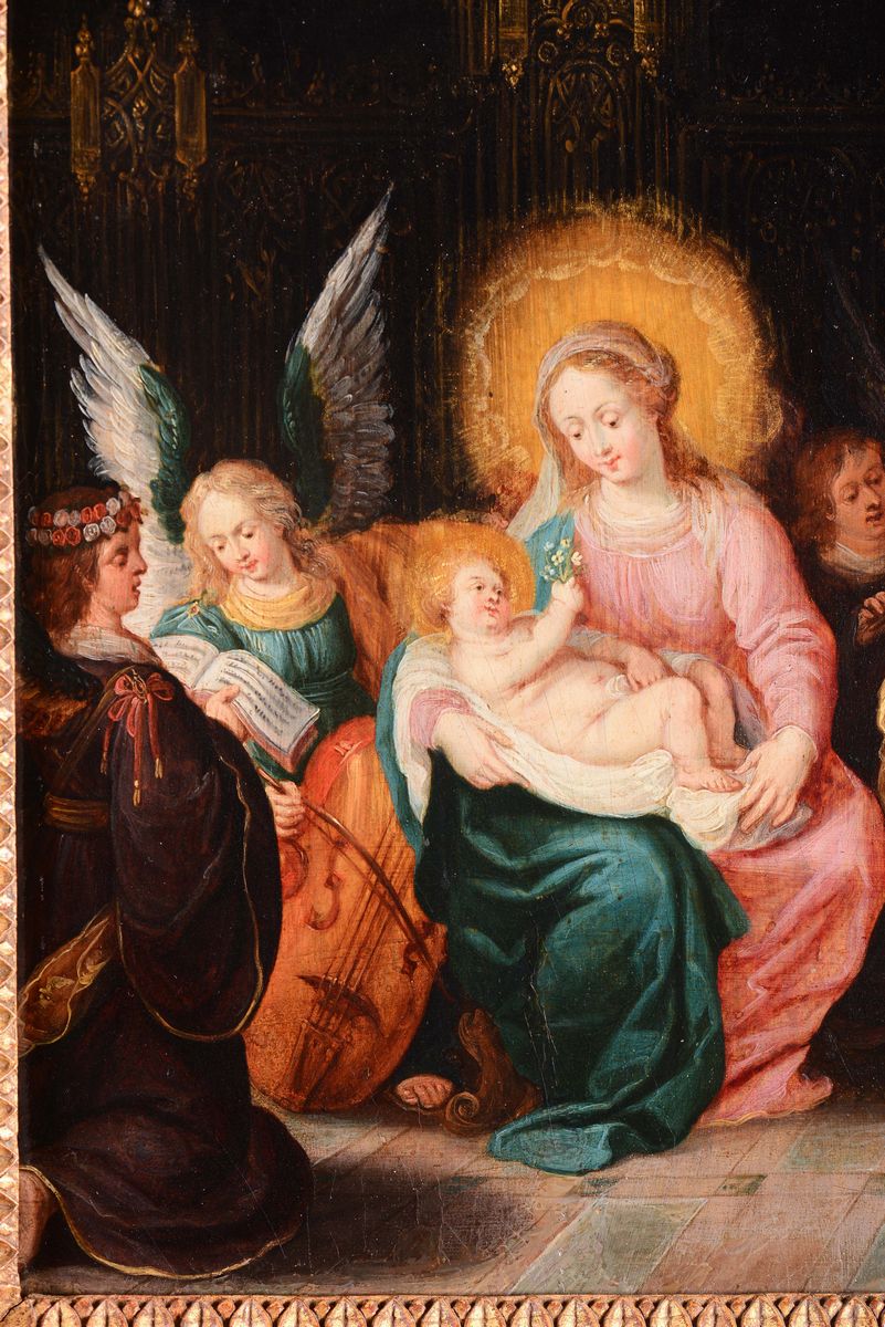 Frans II Franken (anversa 1581-1642), Attribuito Asacra Famiglia