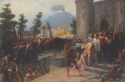 Francesco Saverio Altamura (1826-1897), Attribuito Aepisodio Storico