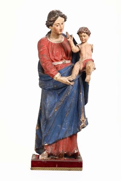 Scultore del XVIII-XIX Secolomadonna con Bambino