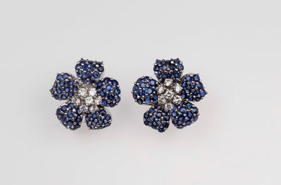 Tiffany&co. Orecchini con Zaffiri e Diamanti