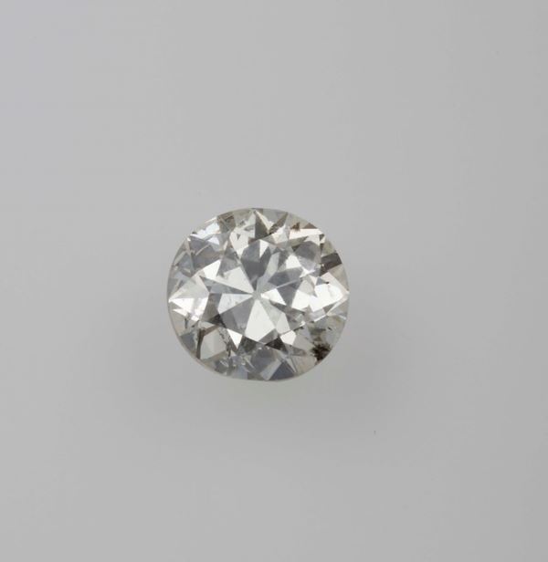 Unmounted old-cut diamond weighing 2.85 carats