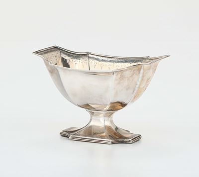 Cestino Sagomato in Argento, Inghilterra XVIII-XIX Secolo, Argentiere W.p.