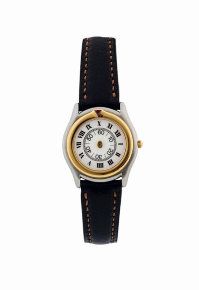 Faraone, Jumping Hour Steel And Gold, Orologio da Donna, al Quarzo, in Acciaio e Oro con Fibbia O...