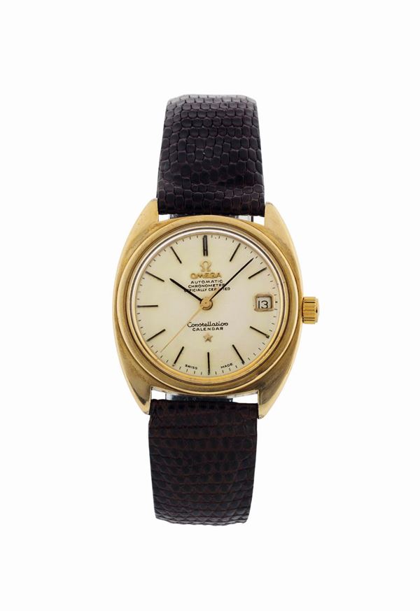 OMEGA, Constellation Calendar, Ref.CD168017, stainless steel and gold plated, self-winding wristwatch with date. Made circa 1966