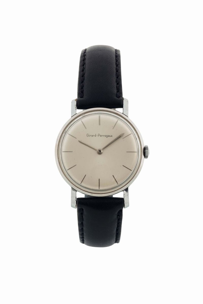 GIRARD PERREGAUX, cassa No. 74250356,  orologio da polso, in acciaio. Realizzato nel 1960 circa  - Asta Orologi da Polso e da Tasca - Cambi Casa d'Aste