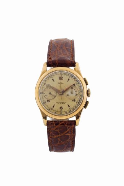 Herodia, Orologio da Polso, Cronografo, in Oro Giallo 18k. Realizzato Circa nel 1960