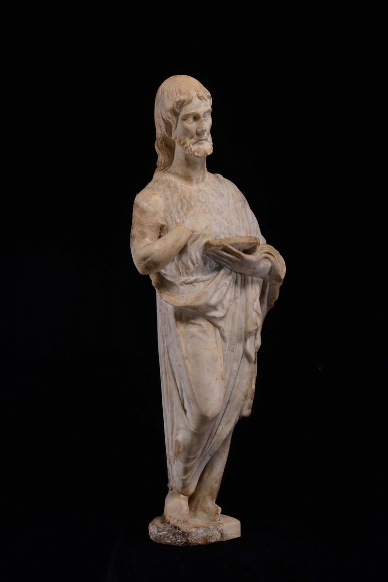 San Giovanni Battista in Marmo Bianco. Artista Attivo tra la Toscana e la Liguria nella Seconda M...