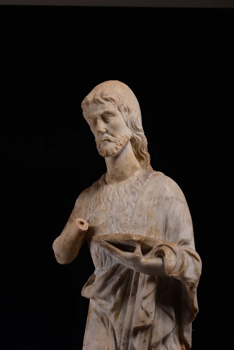 San Giovanni Battista in Marmo Bianco. Artista Attivo tra la Toscana e la Liguria nella Seconda M...
