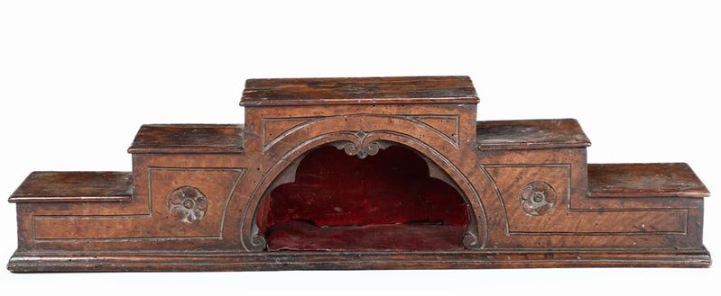 Elemento architettonico in legno, Italia XVII-XVIII secolo  - Asta Le Stanze di una Collezione Fiorentina - II - Cambi Casa d'Aste
