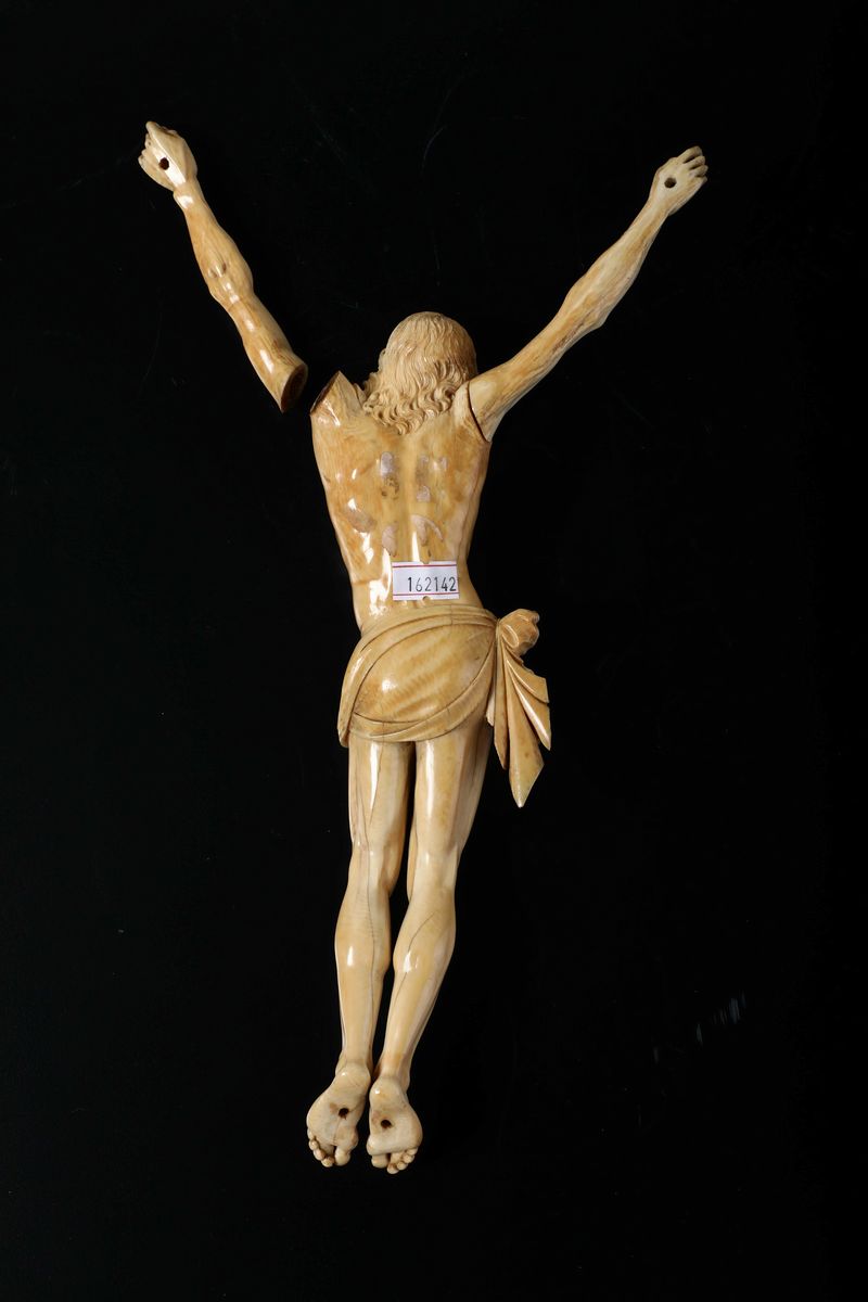 Corpus Christi in Avorio Scolpito. Scultore Barocco Operante in Italia nel XVII Secolo