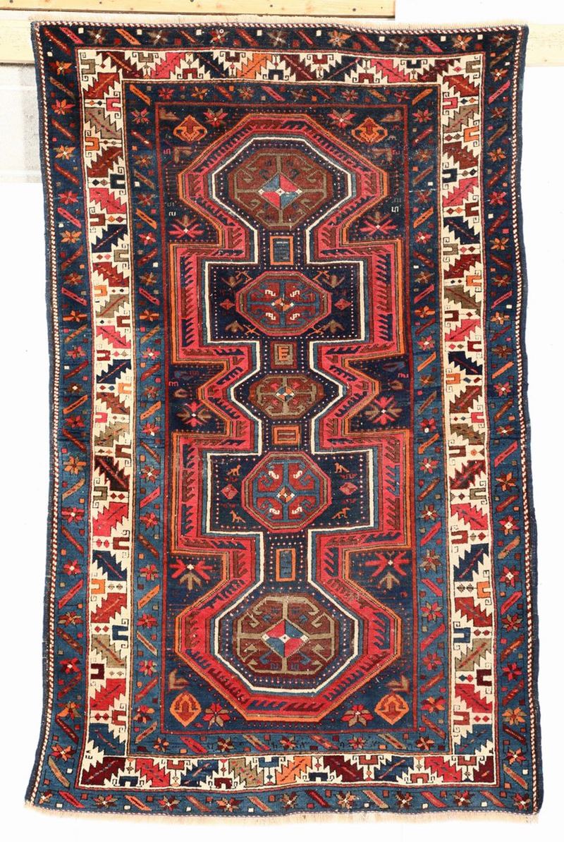Tappeto caucasico Kazak fine XIX  inizio XX secolo  - Auction Fine art - II - Cambi Casa d'Aste