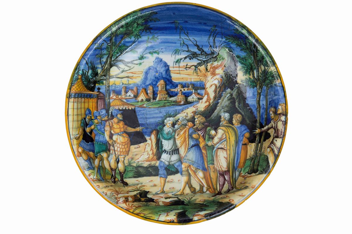 Coppa Urbino, Bottega di Guido Durantino, 1540-1560 Circa